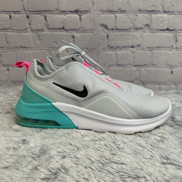 Nike Air Max Motion 2 South Beach Gray Teal Pink Sneakers Size 9 Athletic Shoes - Picture 1 of 10